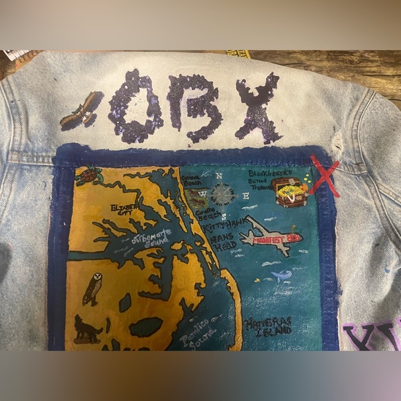 Custom made handpainted jacket - Picture 4 of 16